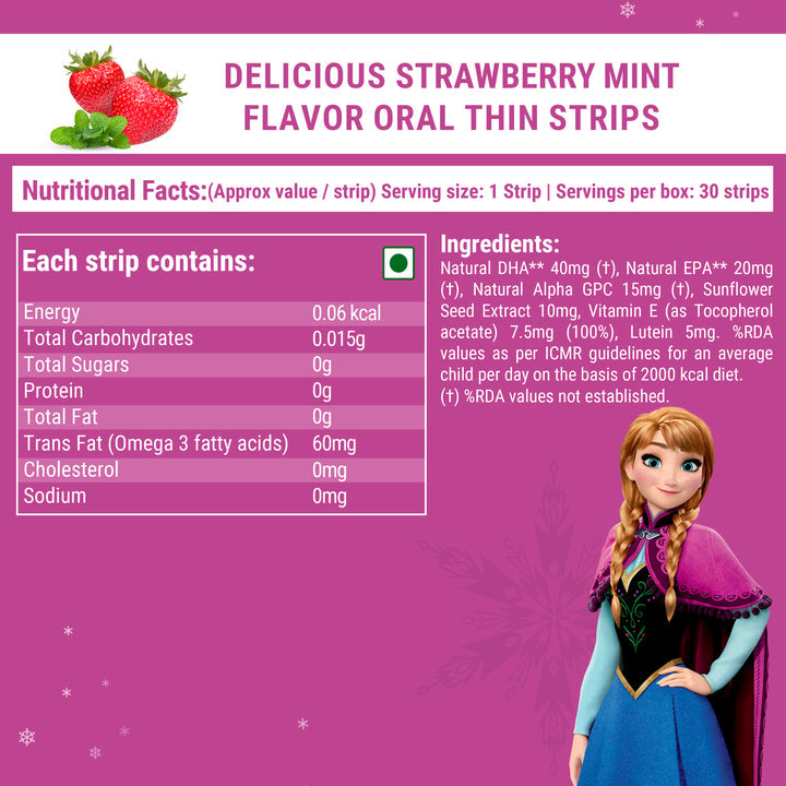 DISNEY FROZEN Omega for Young Girls by Wellbeing Nutrition