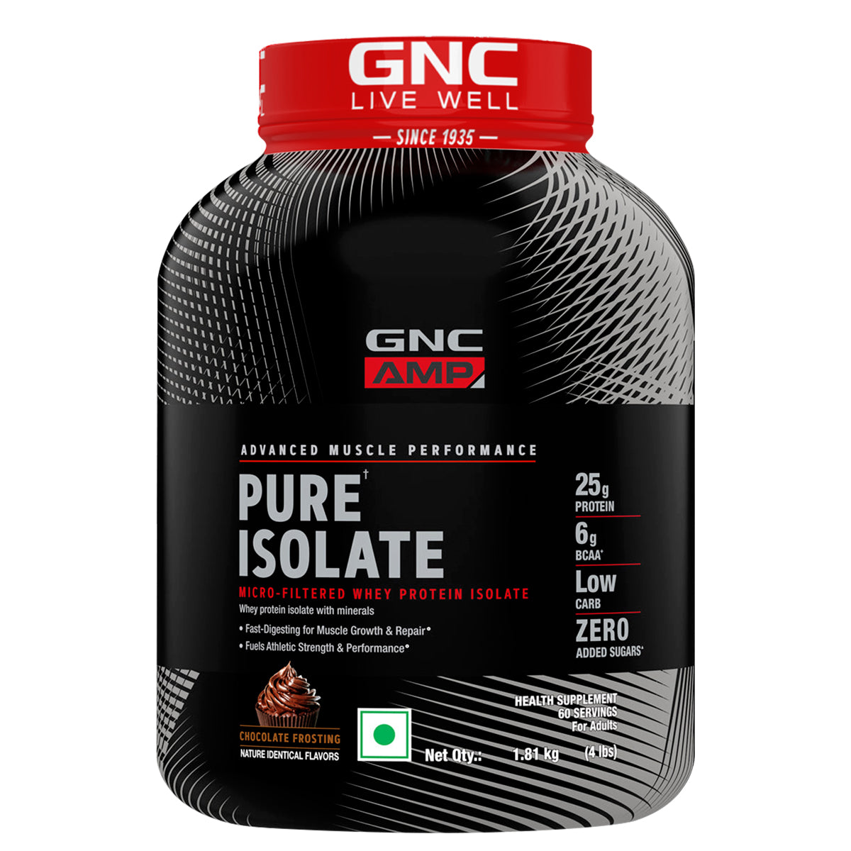 GNC AMP Pure Isolate (Advanced Muscle Building To Amplify Muscle Performance | Informed Choice Certified)