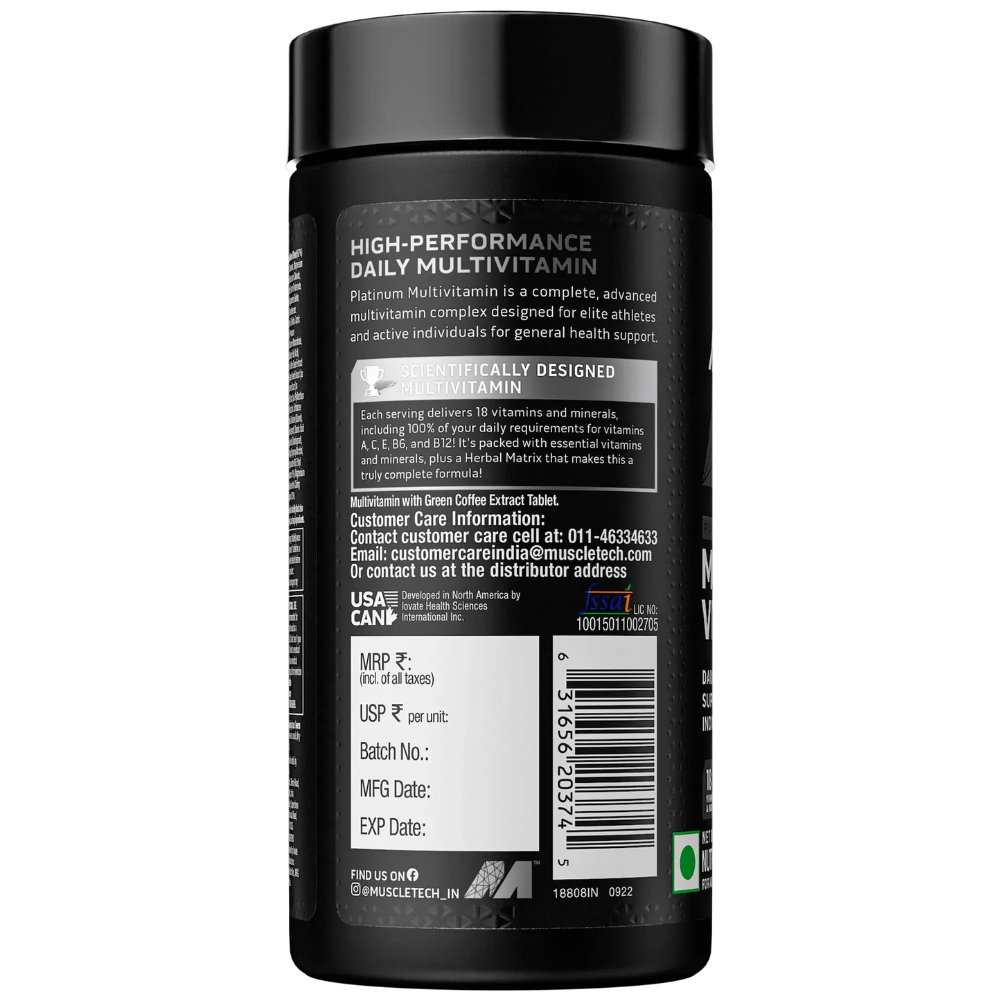 MUSCLETECH™ PLATINUM MULTIVITAMIN