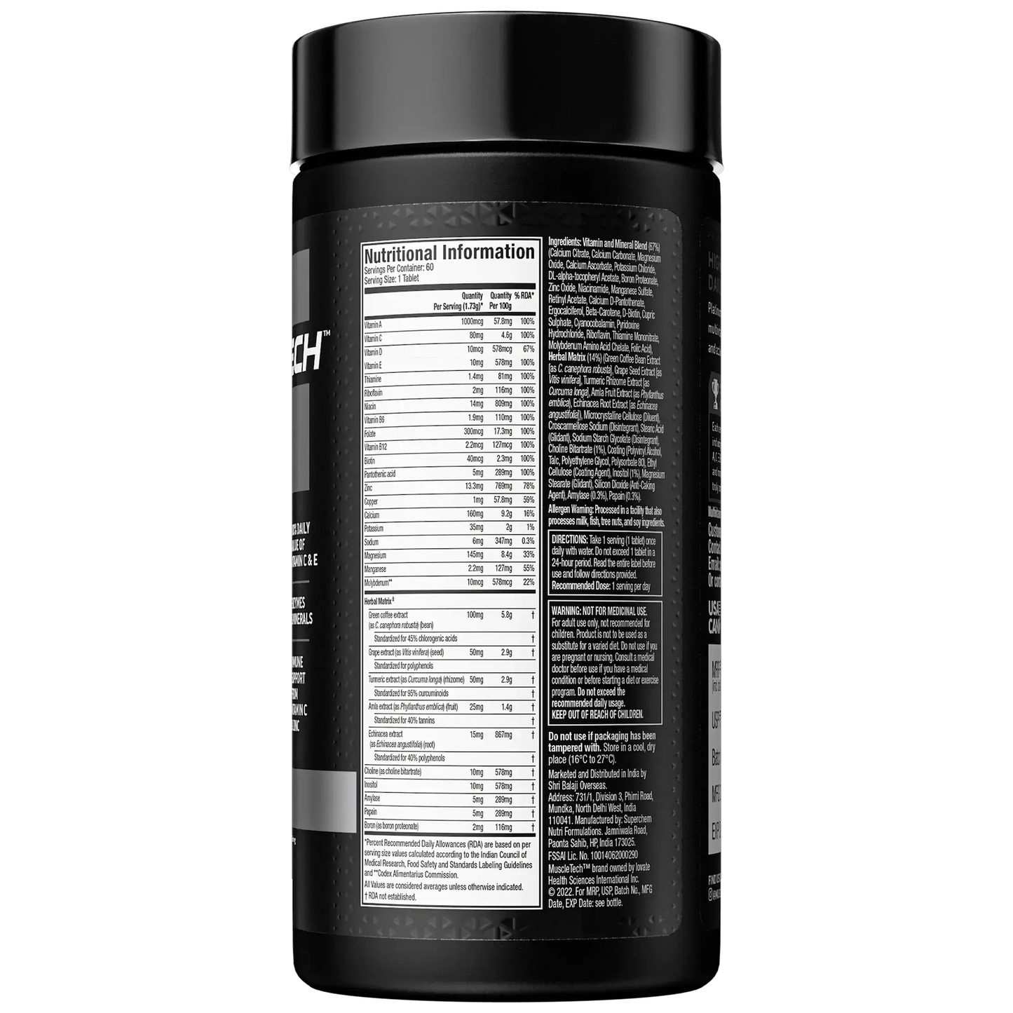 MUSCLETECH™ PLATINUM MULTIVITAMIN