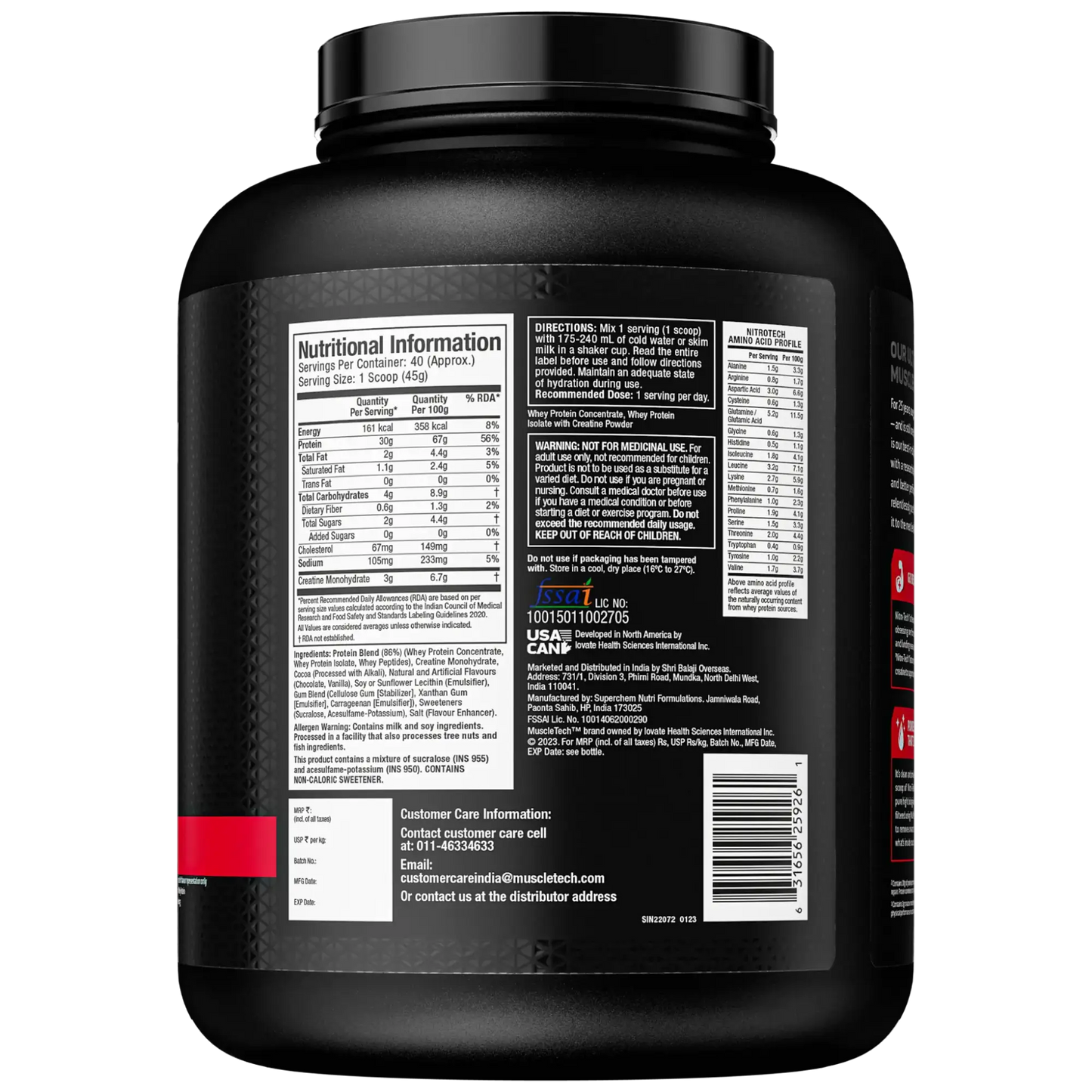 MUSCLETECH™ NITRO-TECH™ WHEY PROTEIN