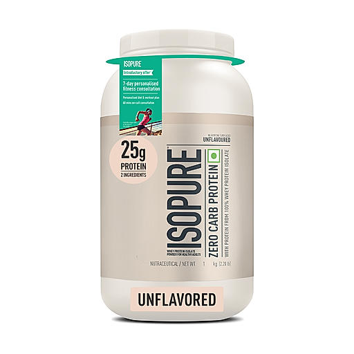 Isopure Zero Carb Protein -2.2 lbs, 1kg (Unflavoured)