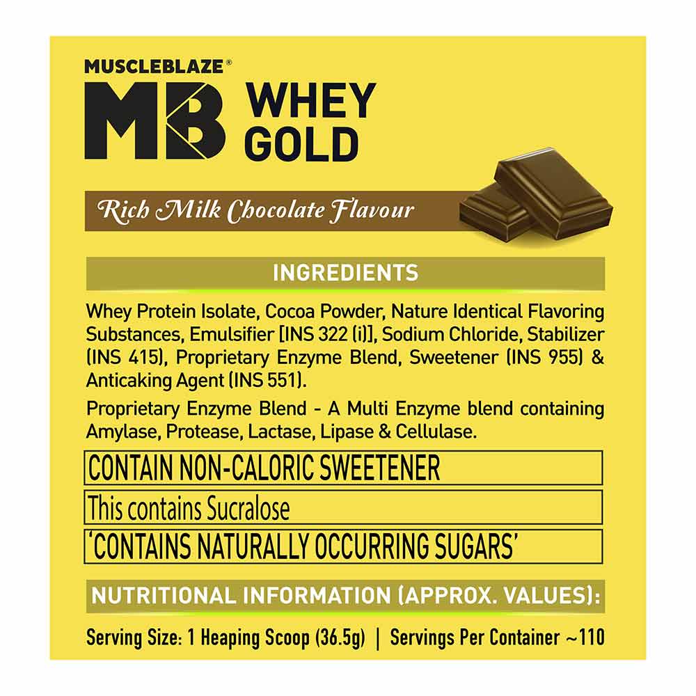 Muscleblaze Whey Gold 100% Whey Protein Isolate