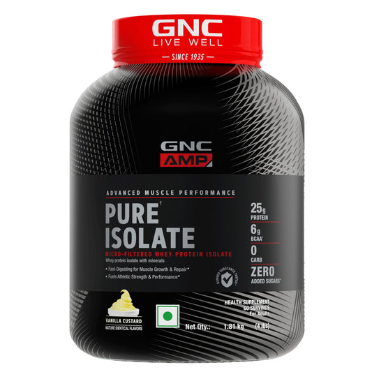 GNC AMP Pure Isolate (Advanced Muscle Building To Amplify Muscle Performance | Informed Choice Certified)