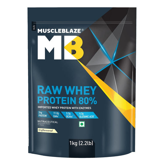 MuscleBlaze 80% Raw Whey Protein Supplement Powder